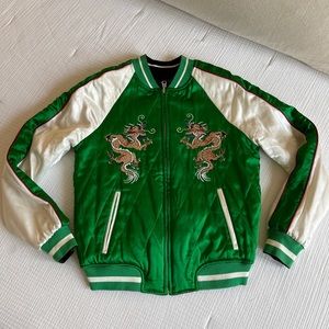 TOPSHOP - Reversible Bomber Jacket - Size 2